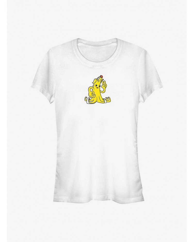 Fortnite Banana Peely Peace Girls T-Shirt $6.97 T-Shirts