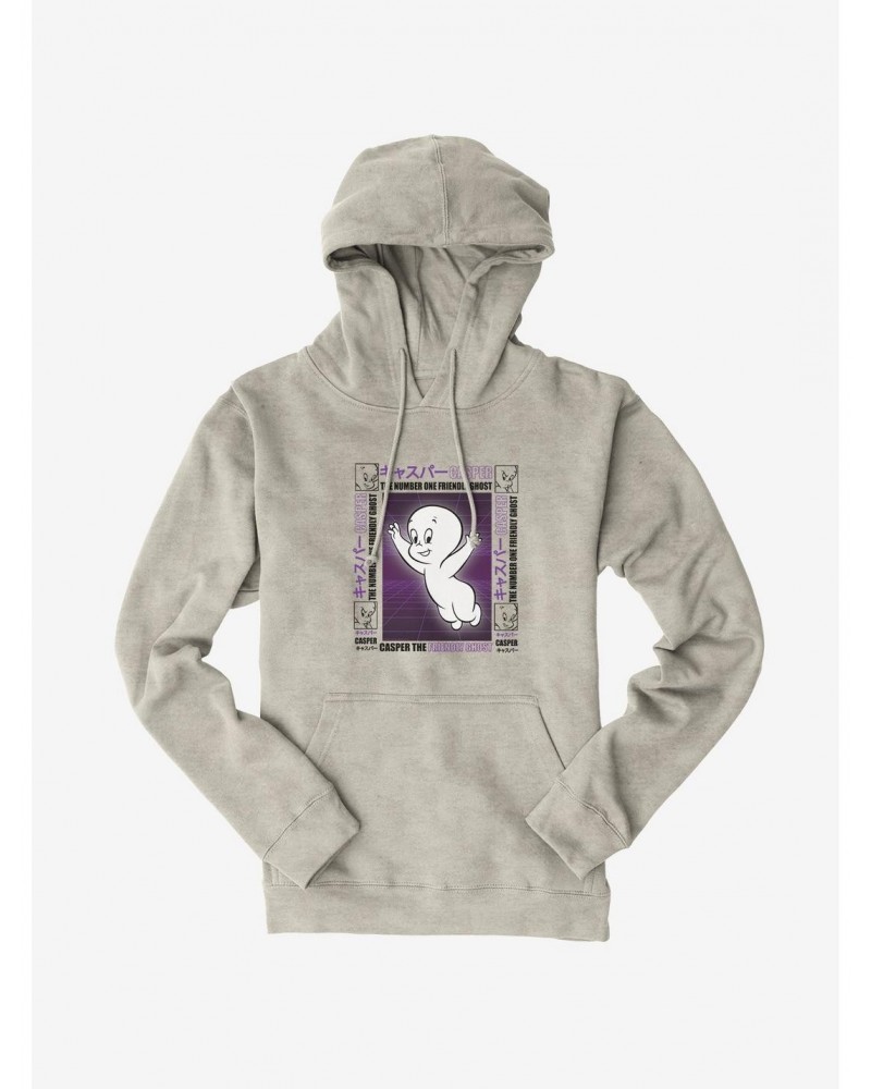 Casper The Friendly Ghost Virtual Raver Number One Hoodie $19.31 Hoodies