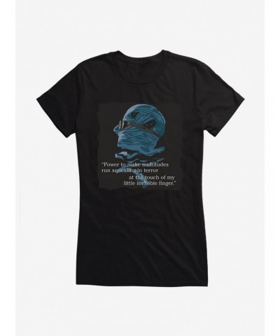 The Invisible Man Power Quote Girls T-Shirt $6.77 T-Shirts