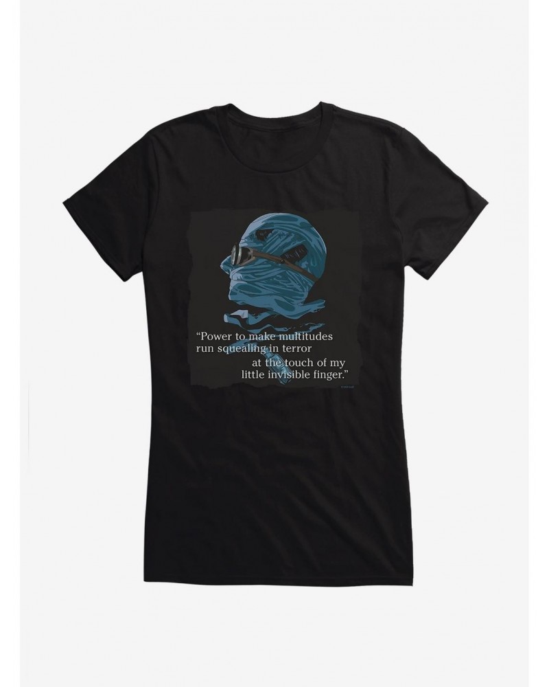 The Invisible Man Power Quote Girls T-Shirt $6.77 T-Shirts