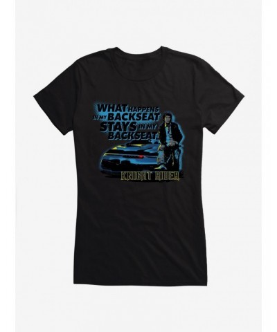 Knight Rider What Happens In The Backseat Girls T-Shirt $8.96 T-Shirts