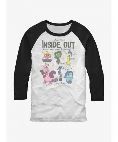 Disney Pixar Inside Out All The Feels Raglan T-Shirt $14.45 T-Shirts