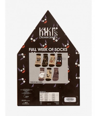 Studio Ghibli Kiki's Delivery Service Ankle Sock Set 7 Pair $8.16 Merchandises