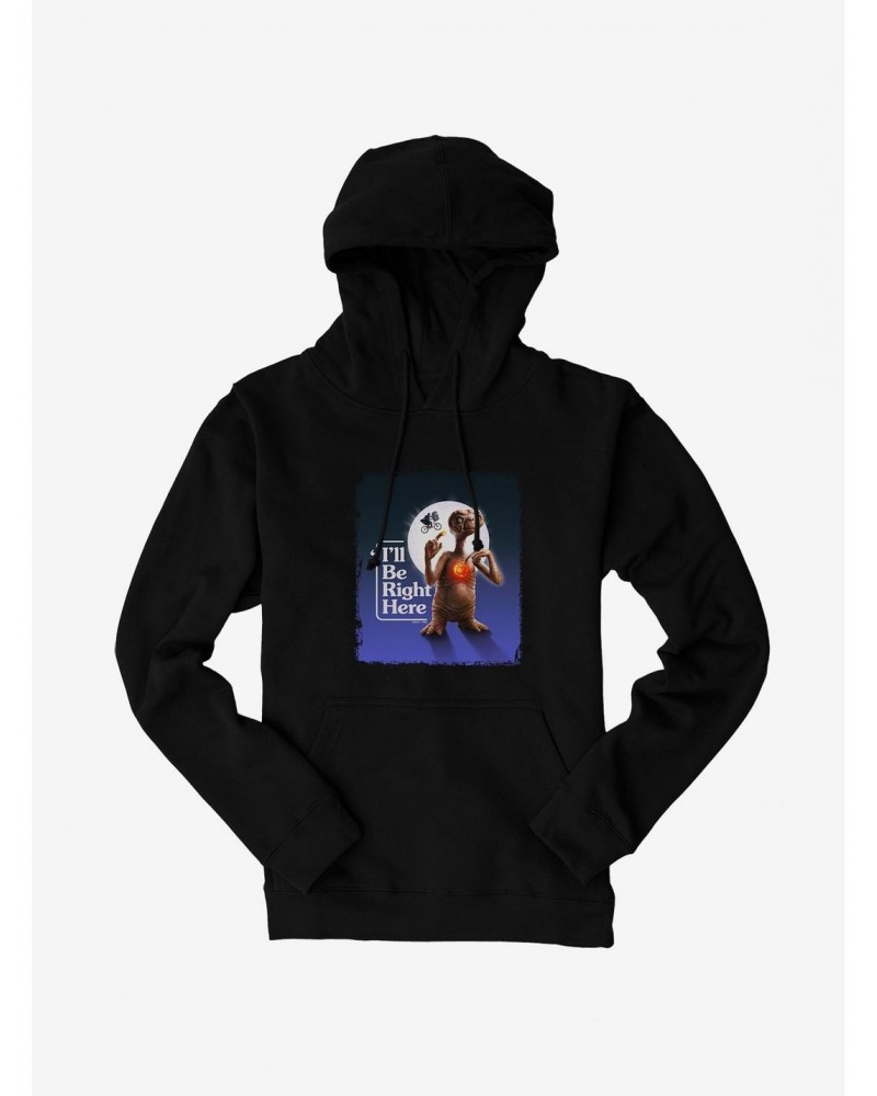 E.T. 40th Anniversary I'll Be Right Here Heart Light Hoodie $17.96 Hoodies