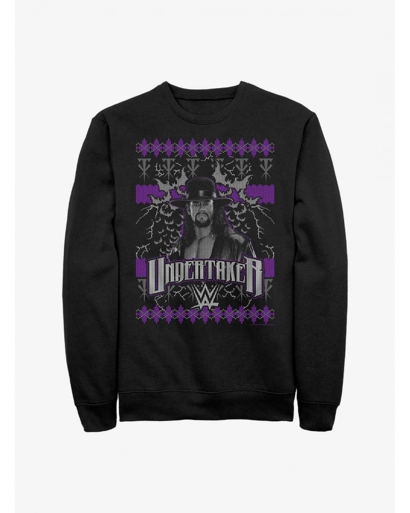 WWE The Undertaker Mark Calaway Ugly Christmas Sweatshirt $10.04 Sweatshirts