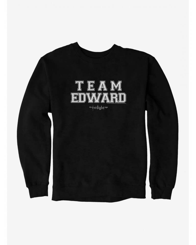 Twilight Team Edward Collegiate Font Sweatshirt $10.33 Sweatshirts