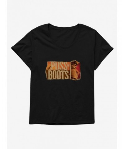 Puss In Boots Scrap Poster Girls T-Shirt Plus Size $7.89 T-Shirts