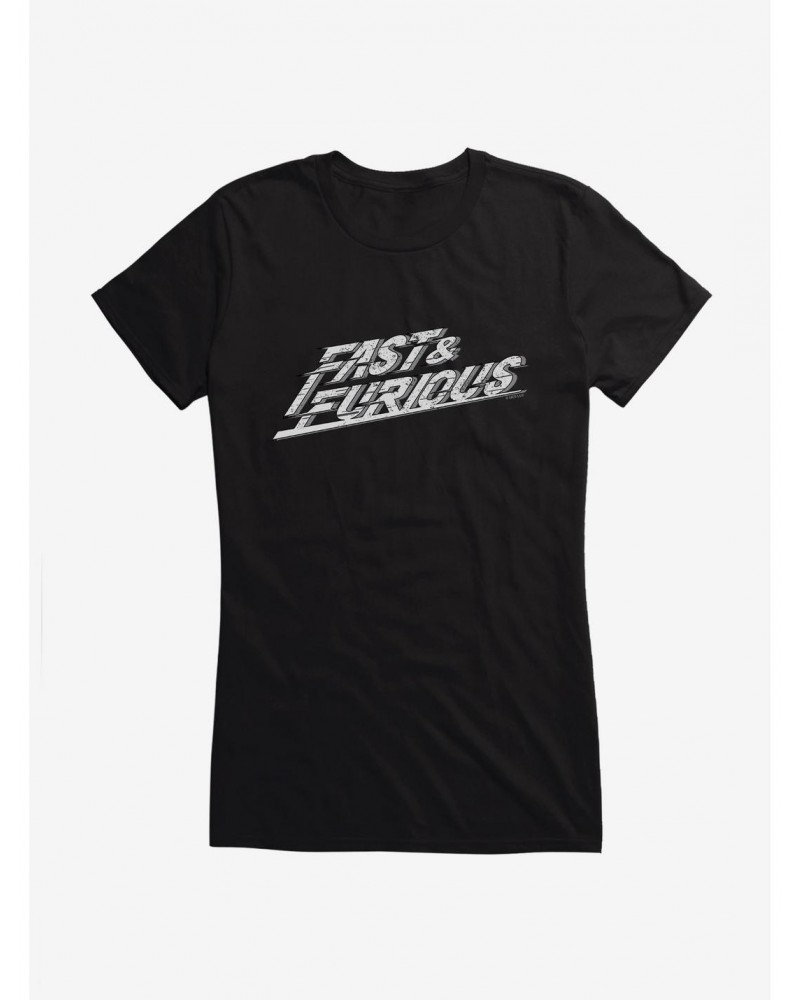 Fast And Furious Fast Font Girls T-Shirt $5.98 T-Shirts