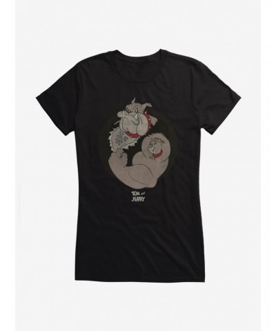 Tom And Jerry Retro Spike And Tyke Girls T-Shirt $9.96 T-Shirts