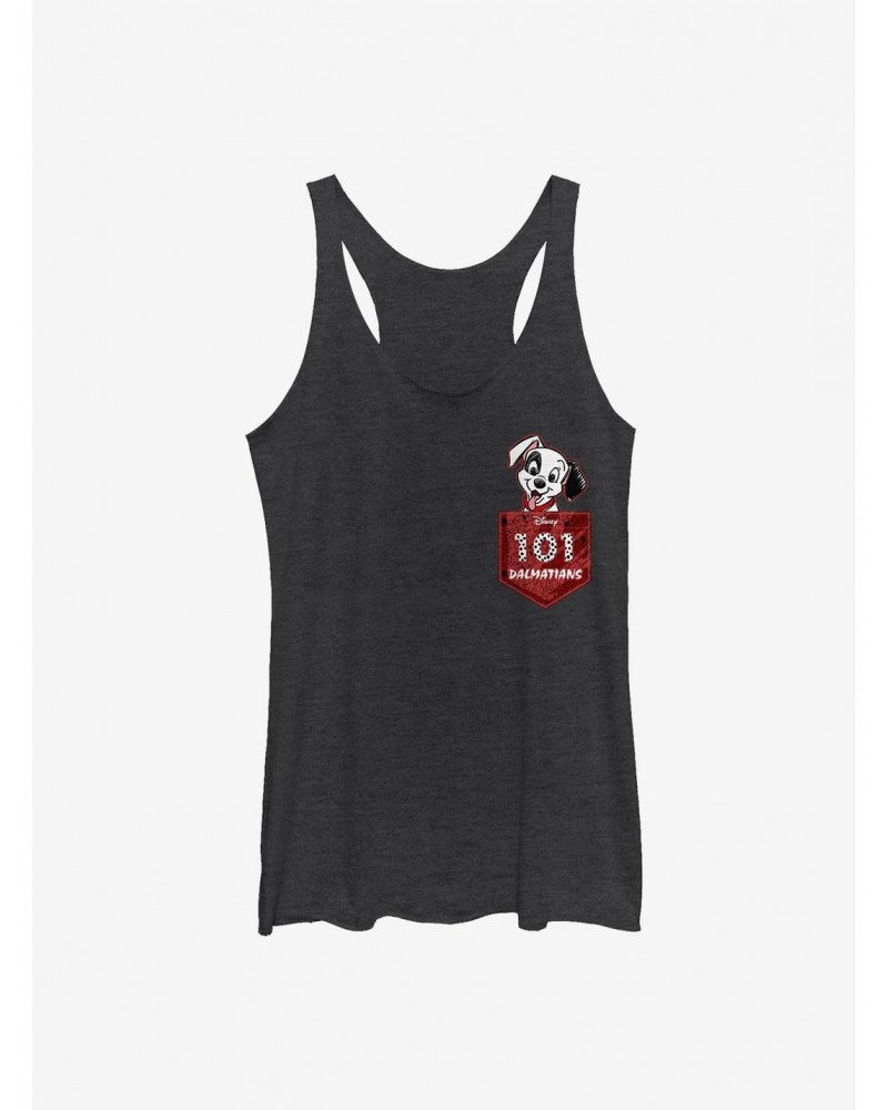 Disney 101 Dalmatians Faux Pocket Puppy Girls Tank $8.50 Tanks