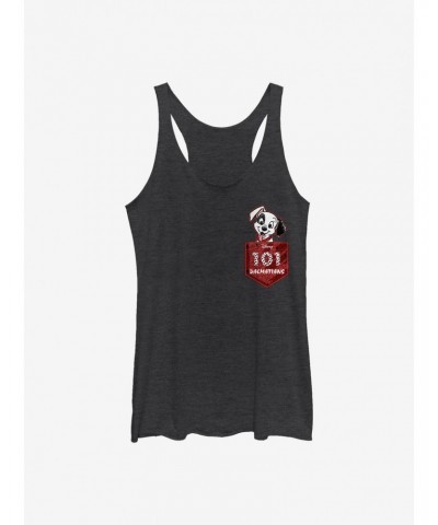 Disney 101 Dalmatians Faux Pocket Puppy Girls Tank $8.50 Tanks