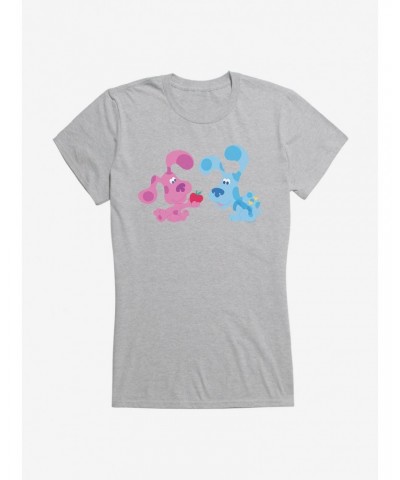 Blue's Clues Magenta And Blue Apple Girls T-Shirt $8.22 T-Shirts