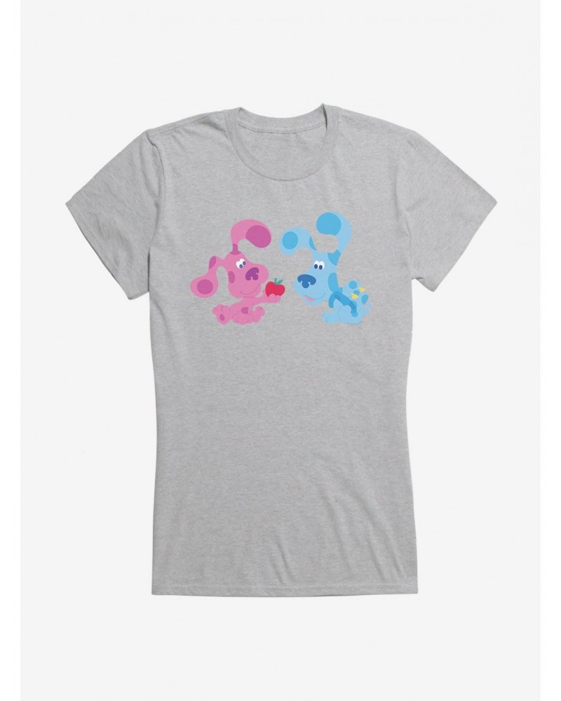 Blue's Clues Magenta And Blue Apple Girls T-Shirt $8.22 T-Shirts