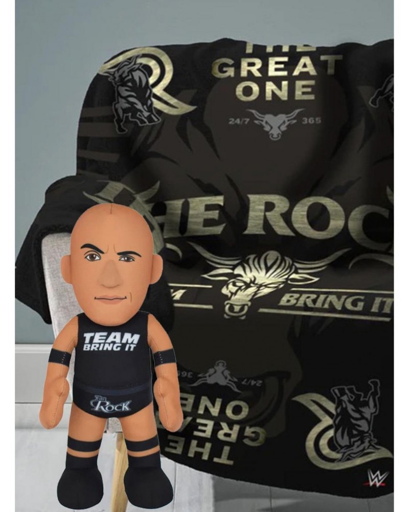 WWE The Rock Sleep Squad x Plush: Throw Blanket & Plush Bundle $21.87 Plush Bundles