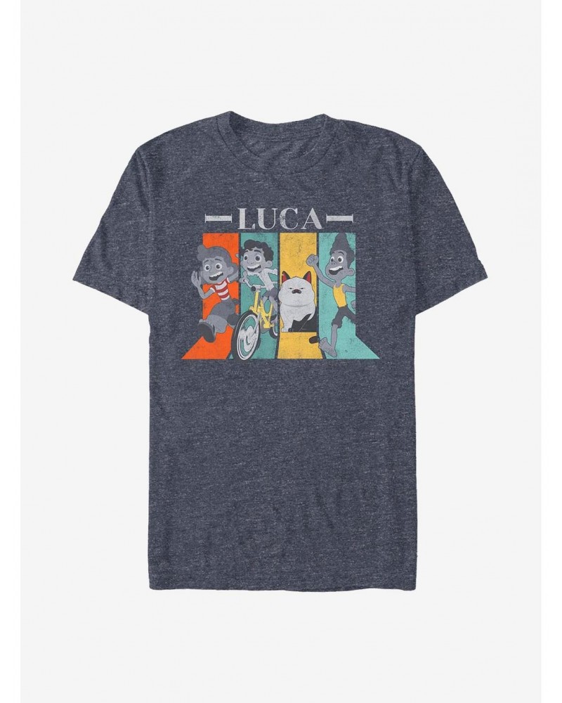 Disney Pixar Luca Characters Walk T-Shirt $9.18 T-Shirts