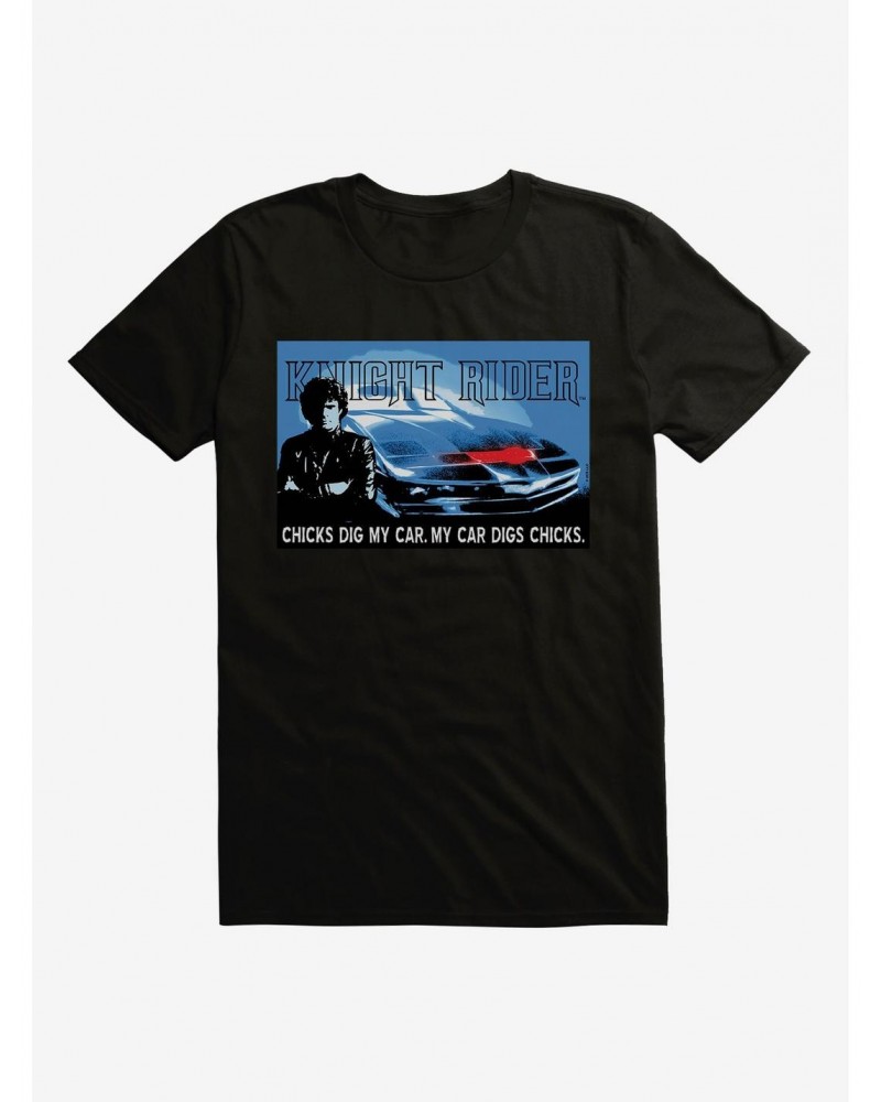 Knight Rider Chicks Dig My Car T-Shirt $6.69 T-Shirts