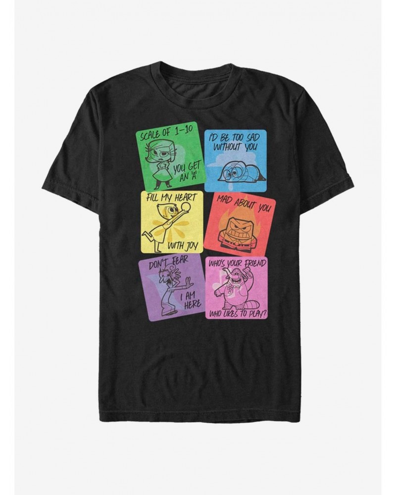 Disney Pixar Inside Out V-Day Cards T-Shirt $8.03 T-Shirts